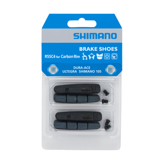 Juego de zapatas de freno de tipo cartucho R55C4 y tornillos de fijación para llanta de carbono (2 pares) - miniatura 2